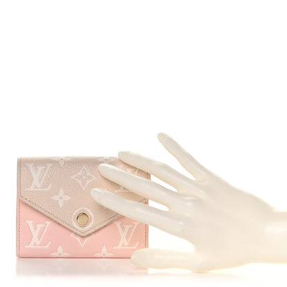 Louis Vuitton Empreinte Monogram Spring In The City Victorine Wallet Pink Beige Yellow 2 of 11