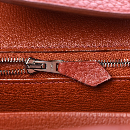 Hermes Taurillon Clemence Birkin 35 Rouge Venetian 35 of 46