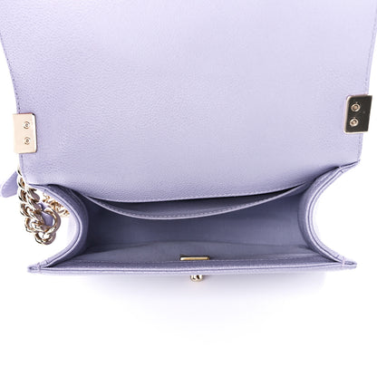 Chanel Caviar Quilted Small Boy Flap Light Purple 5 of 11