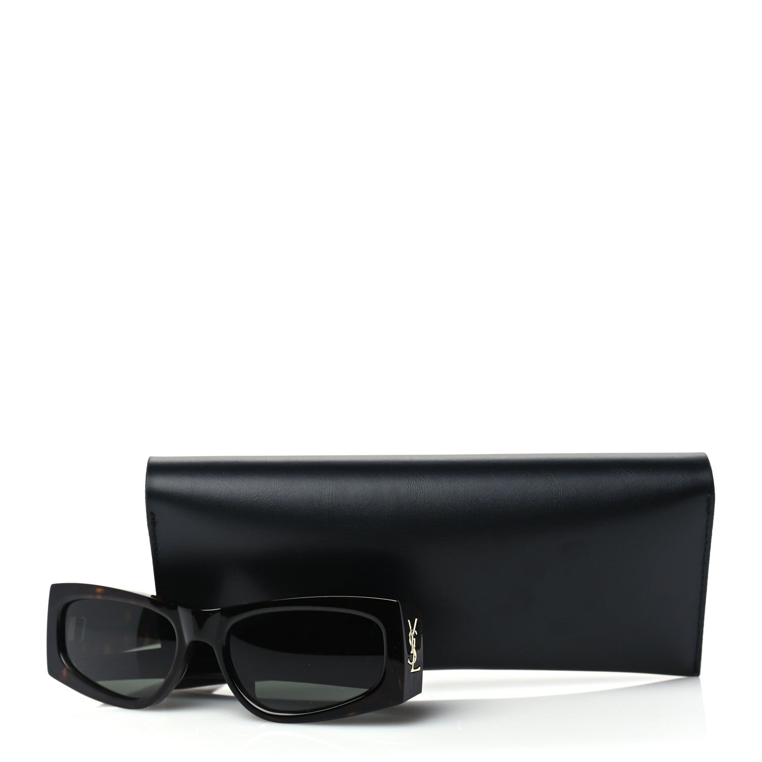 Saint Laurent Acetate Rectangle SL M140/F Sunglasses Tortoise 7 of 7