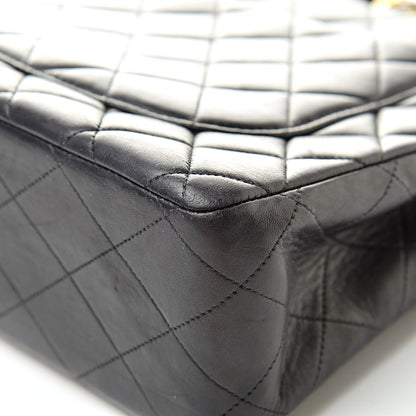 Chanel Lambskin Quilted XL Jumbo Single Flap Black 12 of 21