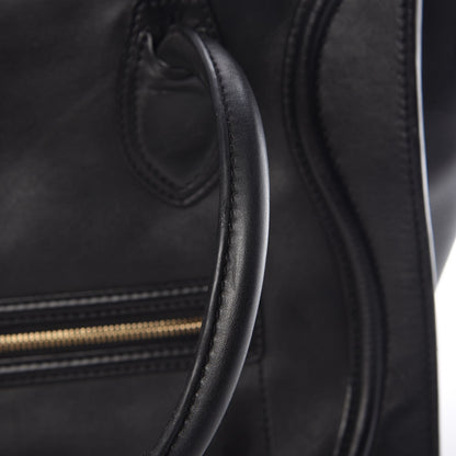 Celine Smooth Calfskin Mini Luggage Black 10 of 11