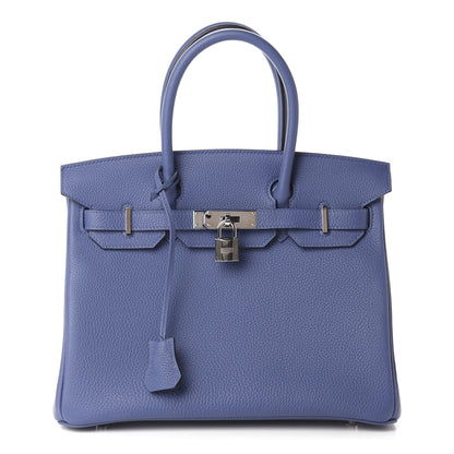 Hermes Togo Birkin 30 Bleu Brighton 1 of 11