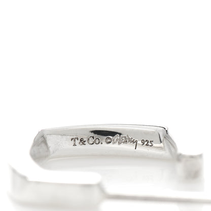 Tiffany Sterling Silver Small Frank Gehry Torque Square Hoop Earrings 4 of 4
