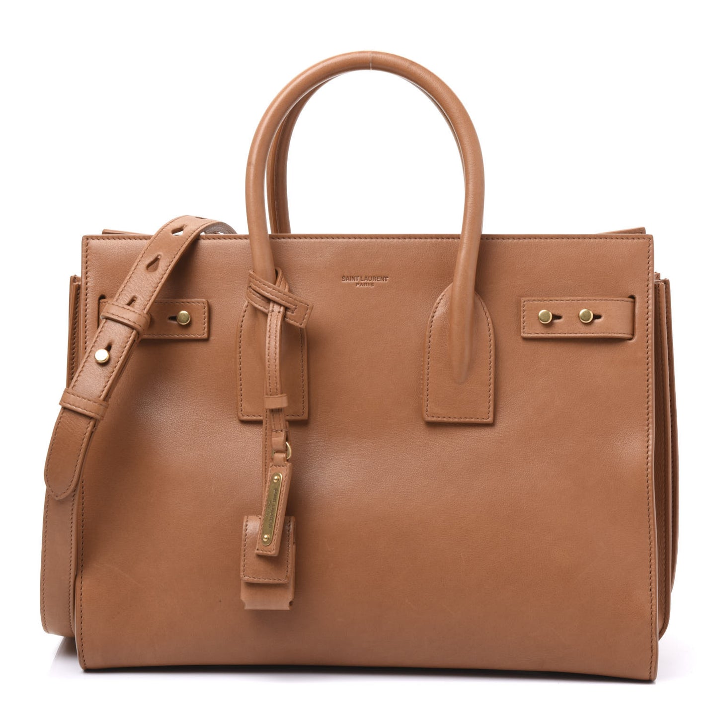 Smooth Calfskin Small Supple Sac De Jour Tan