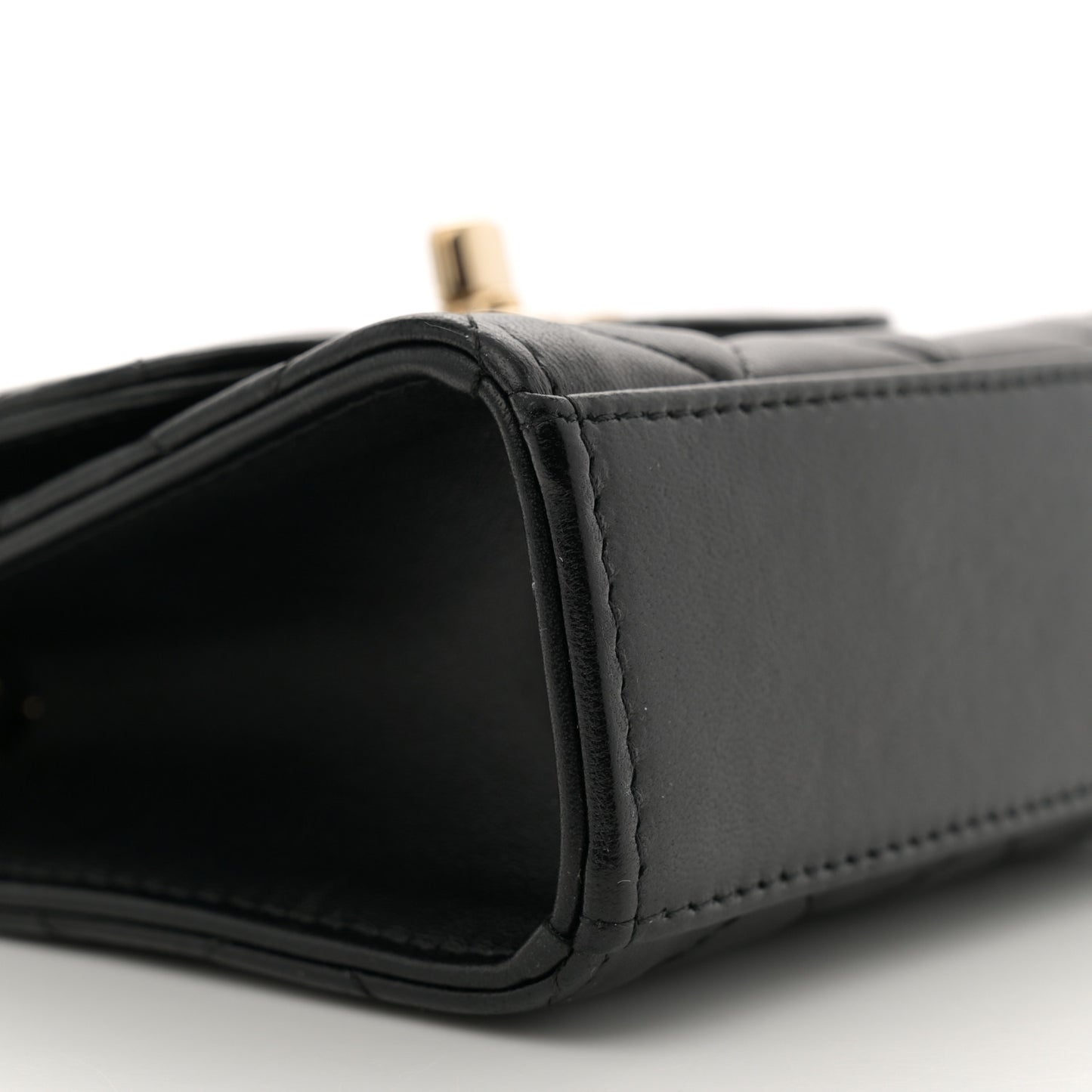 Lambskin Quilted Mini Trendy CC Chain Wallet Black