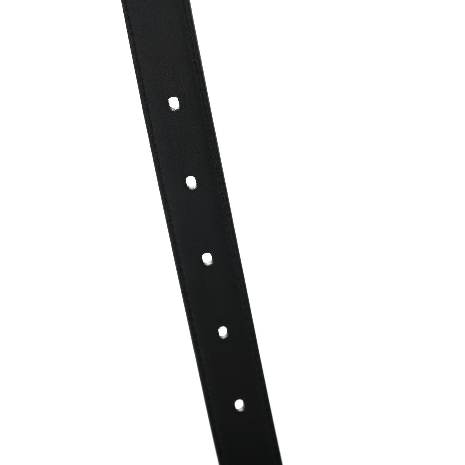 Saint Laurent Grain De Poudre Monogram Passant Buckle Belt 105 Black 4 of 4