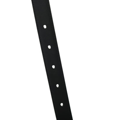 Saint Laurent Grain De Poudre Monogram Passant Buckle Belt 105 Black 4 of 4