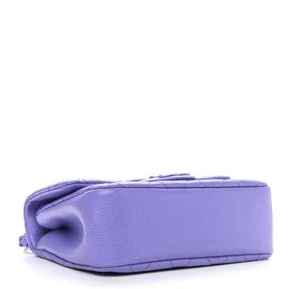 Chanel Caviar Quilted Incognito Mini Square Flap Purple 4 of 9