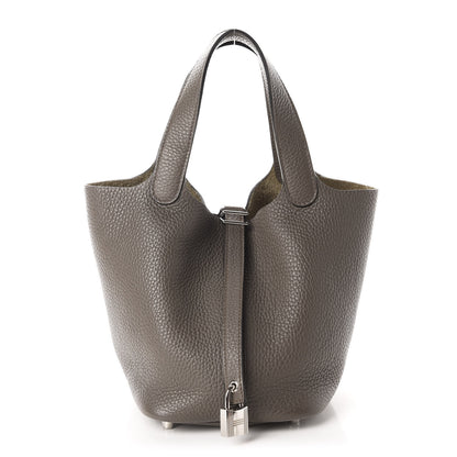 Hermes Taurillon Clemence Picotin Lock 18 PM Etain 1 of 10