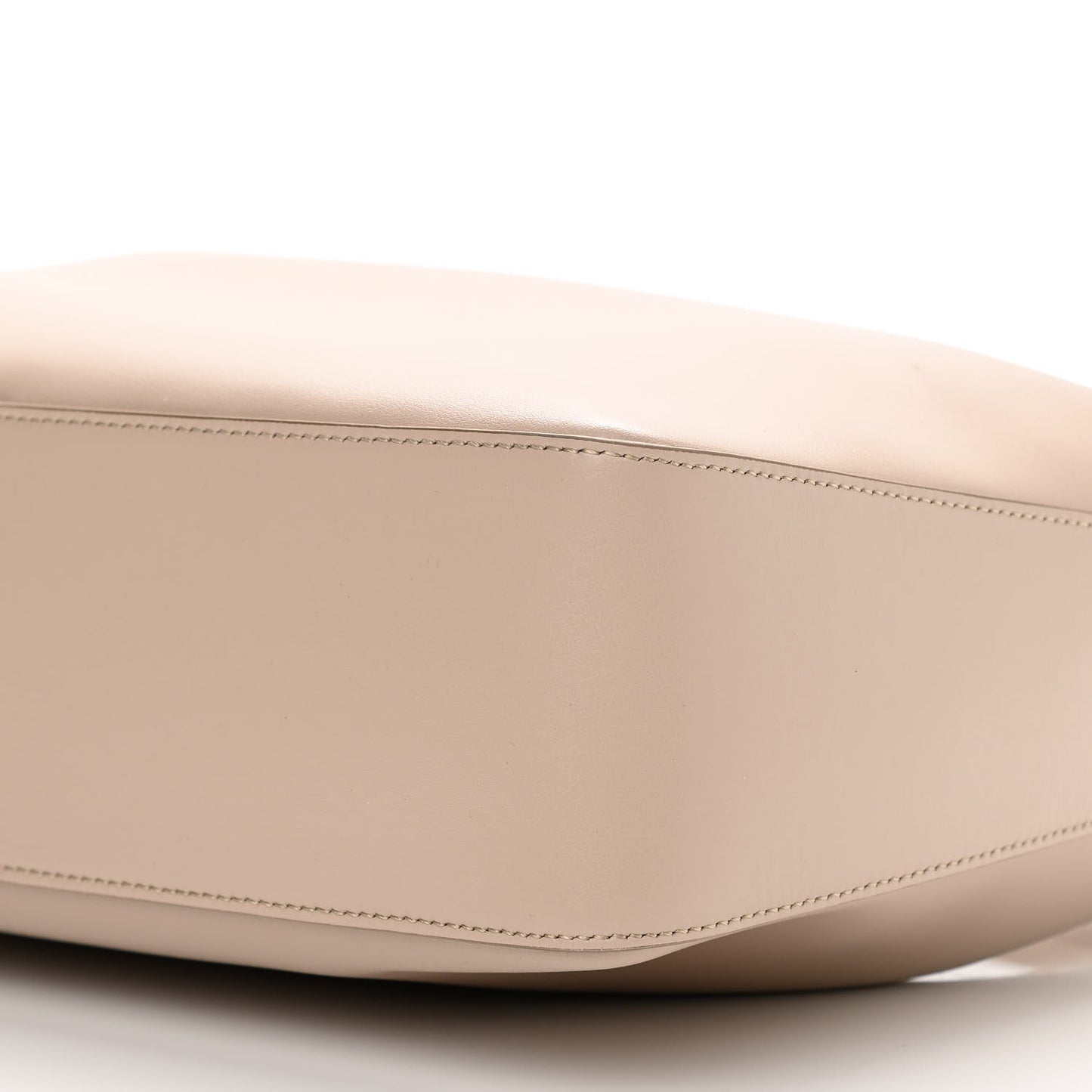 Smooth Calfskin Medium Moon Cut Out Shoulder Bag Dune