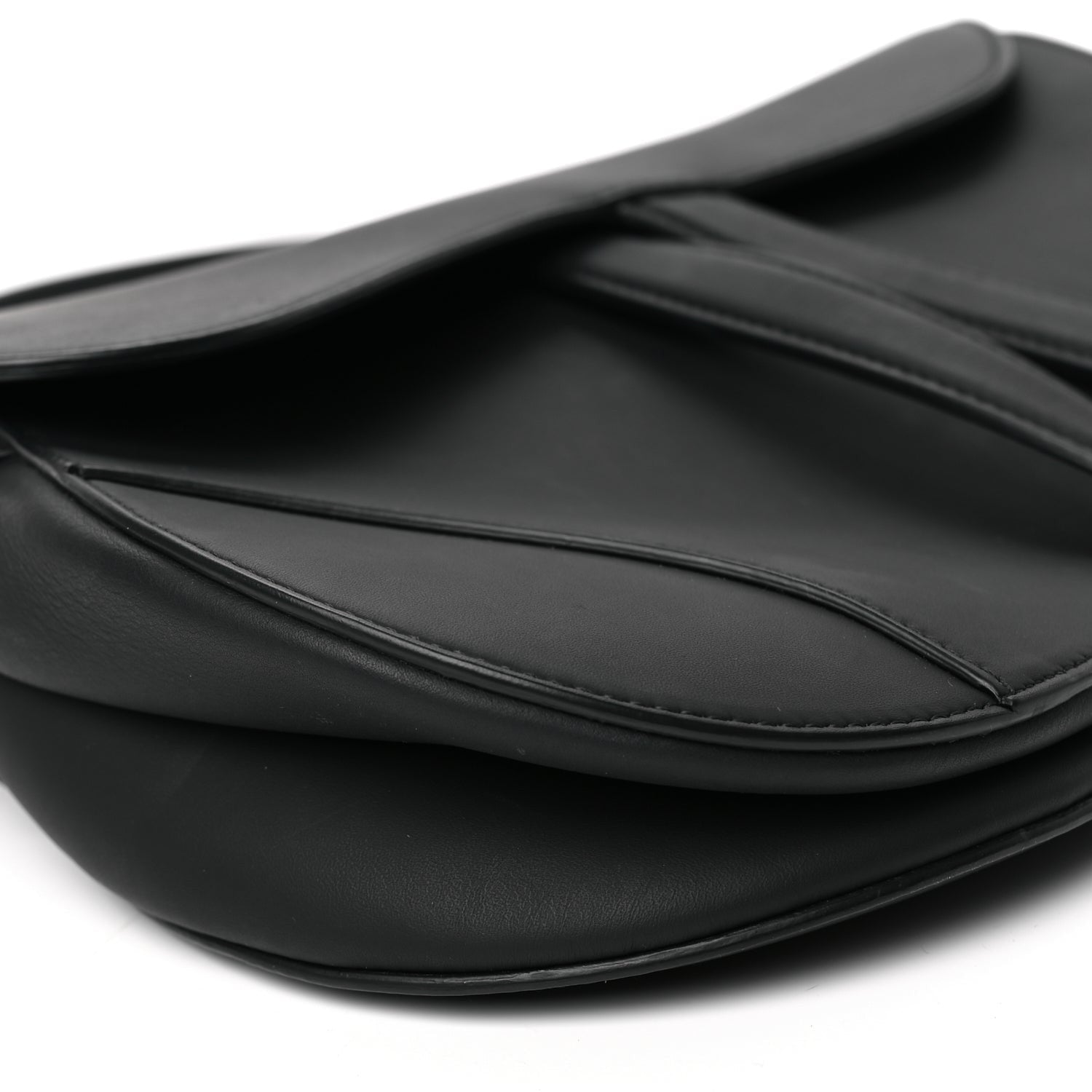 Christian Dior Ultra Matte Calfskin Saddle Bag Black 8 of 10