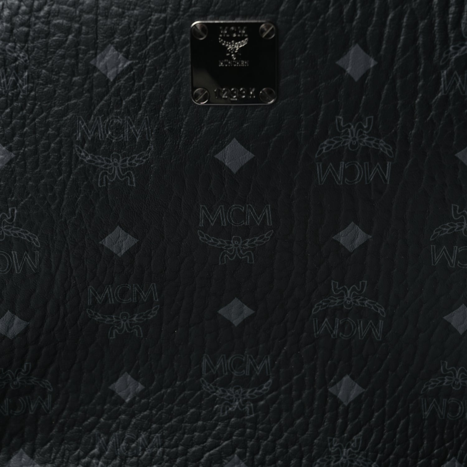 MCM Visetos Medium Side Studs Stark Backpack Black 6 of 8
