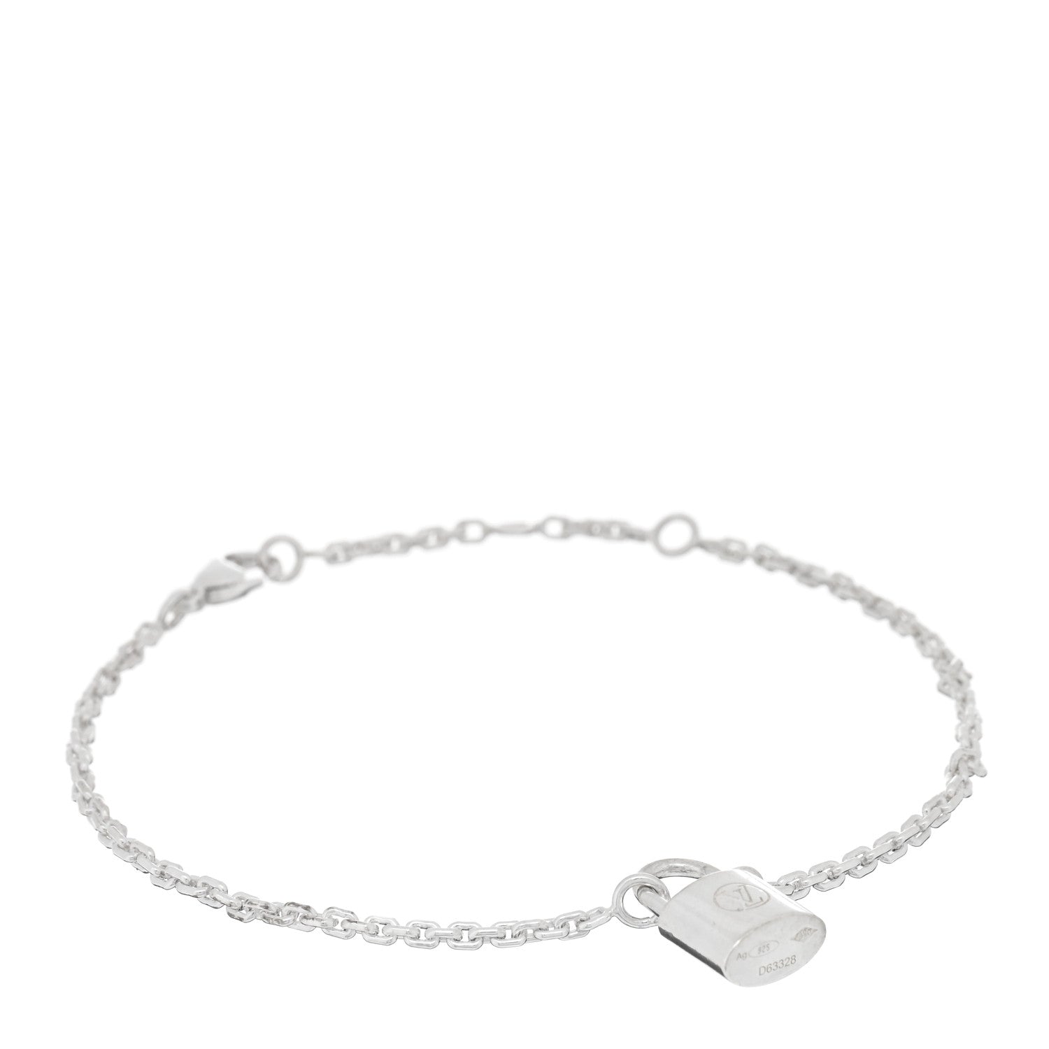 Louis Vuitton Sterling Silver Lockit Bracelet 1 of 3