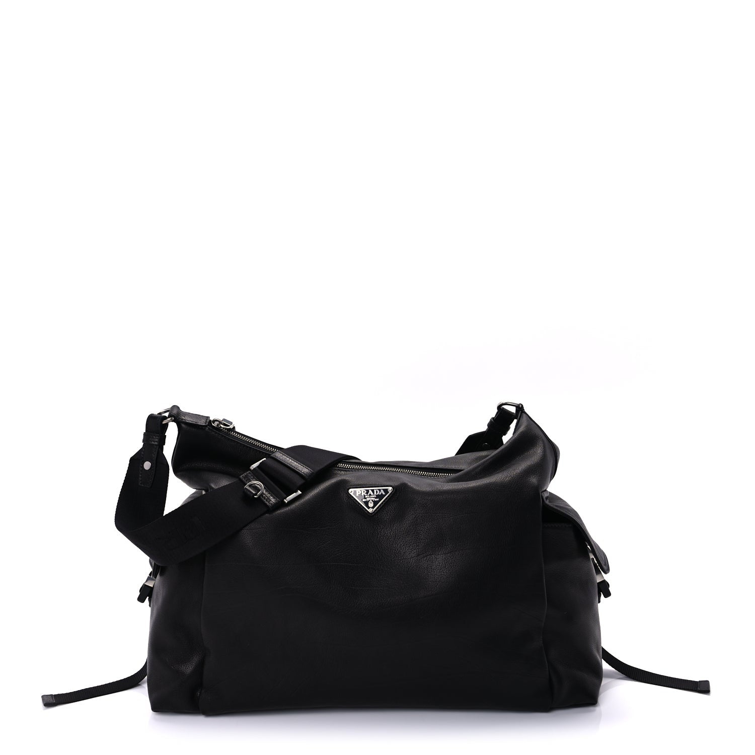 Prada Bufalo Explore Shoulder Bag Black 1 of 7