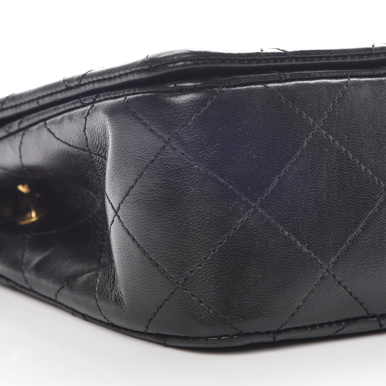 Chanel Lambskin Quilted Mini Flap Black 9 of 10