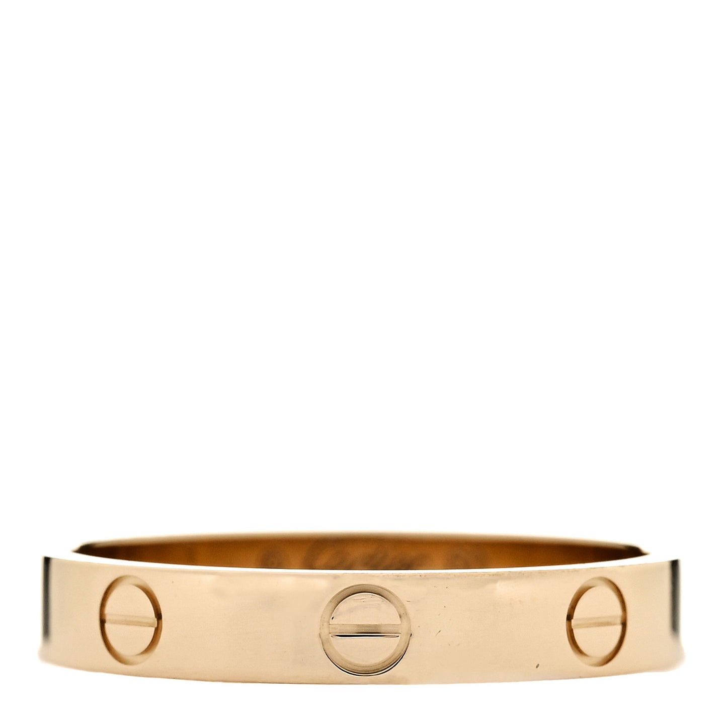 18K Yellow Gold 3.5mm LOVE Wedding Band Ring 60 9.25