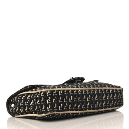 Chanel Canvas Lambskin Medium Flap Black Beige Multicolor 4 of 10