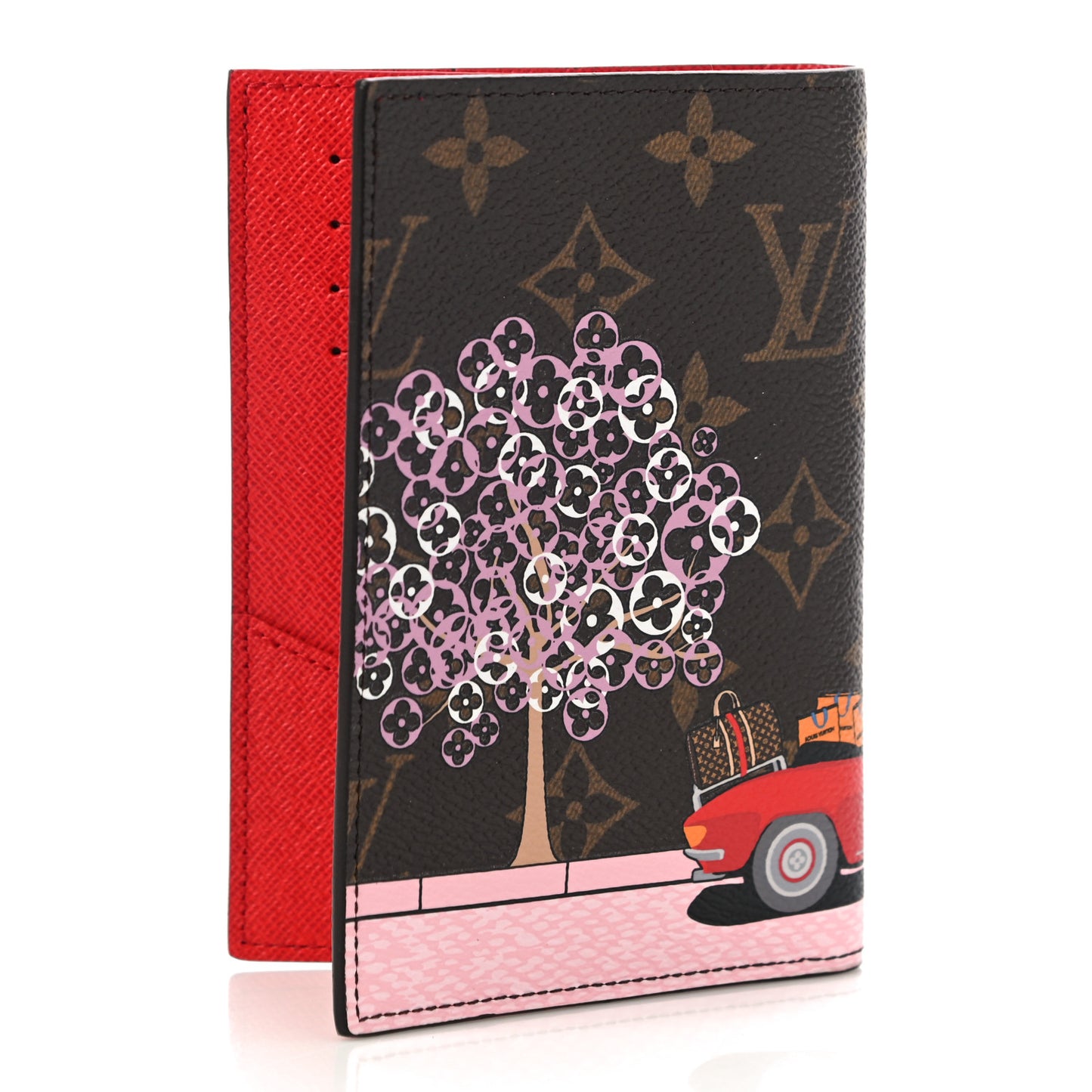 Monogram 2019 Christmas Animation Passport Cover Rouge
