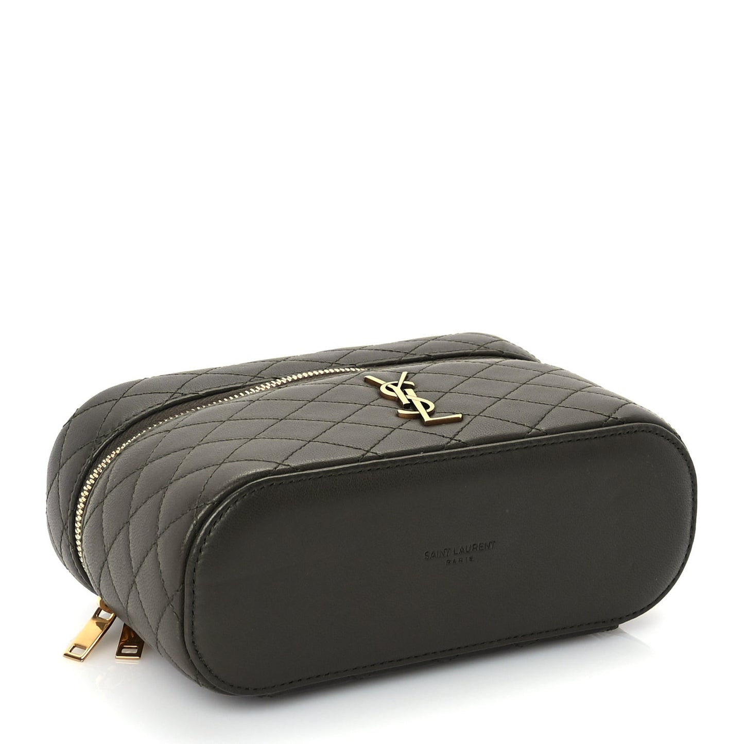 Lambskin Quilted Mini Gaby Vanity Case Light Musk
