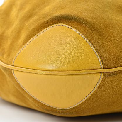 Gucci Suede Guccissima Drawstring Shoulder Bag Yellow 9 of 14