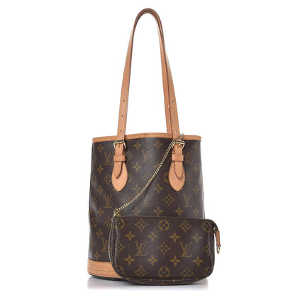 Louis Vuitton Monogram Petit Bucket 23 1 of 10
