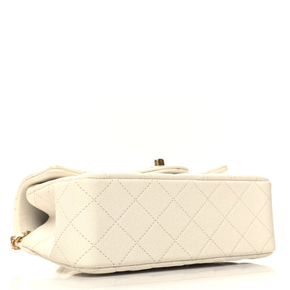 Chanel Caviar Quilted Mini Top Handle Rectangular Flap White 4 of 11