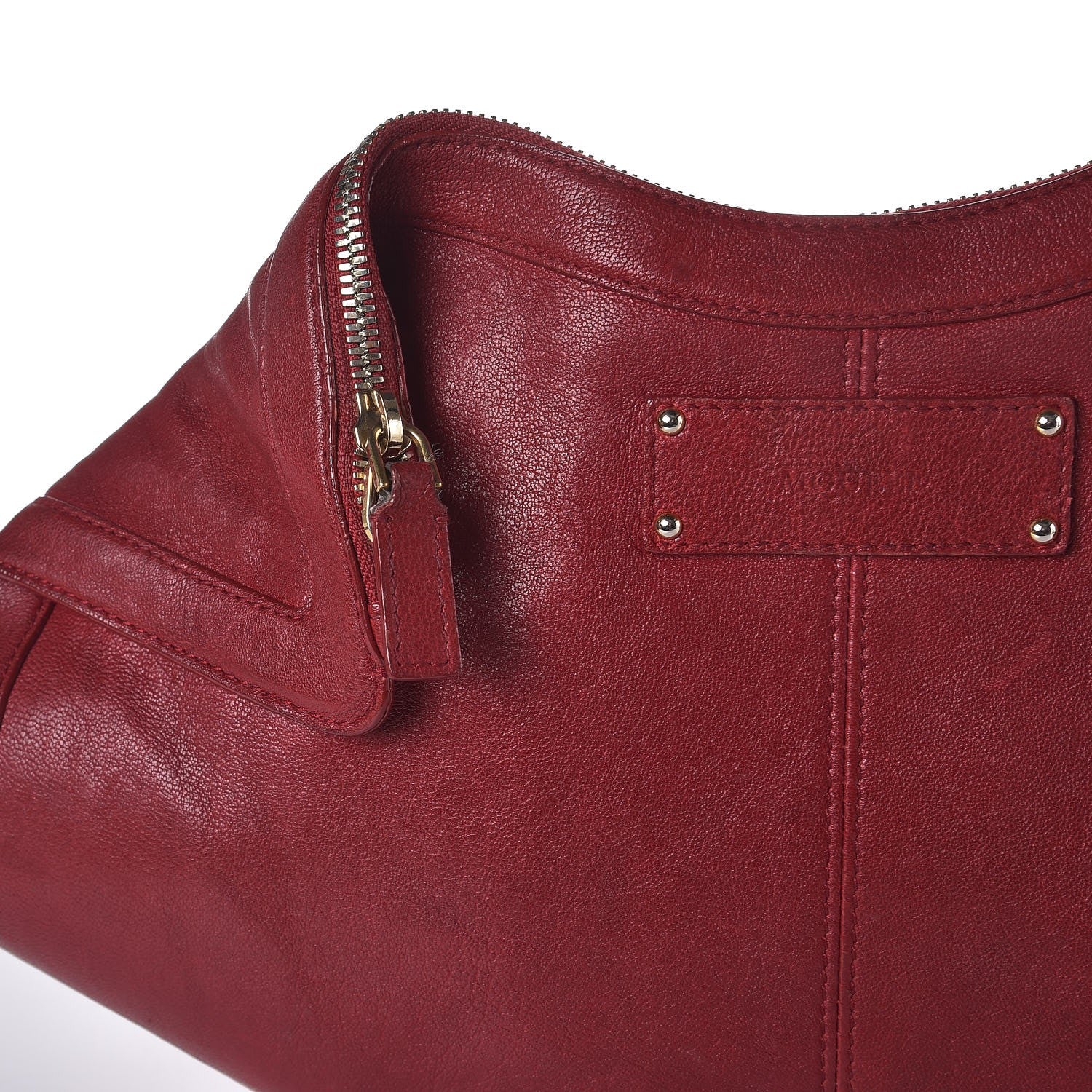 Alexander McQueen Calfskin De Manta Clutch Red 10 of 17