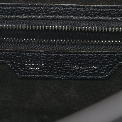 Celine Drummed Calfskin Mini Luggage Black 8 of 14