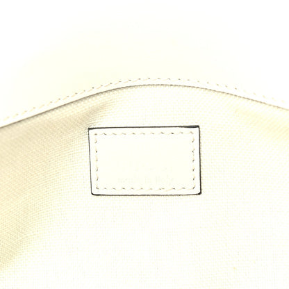 Gucci Calfskin Matelasse Monochrome GG Marmont Crossbody Shoulder Bag  White 5 of 8