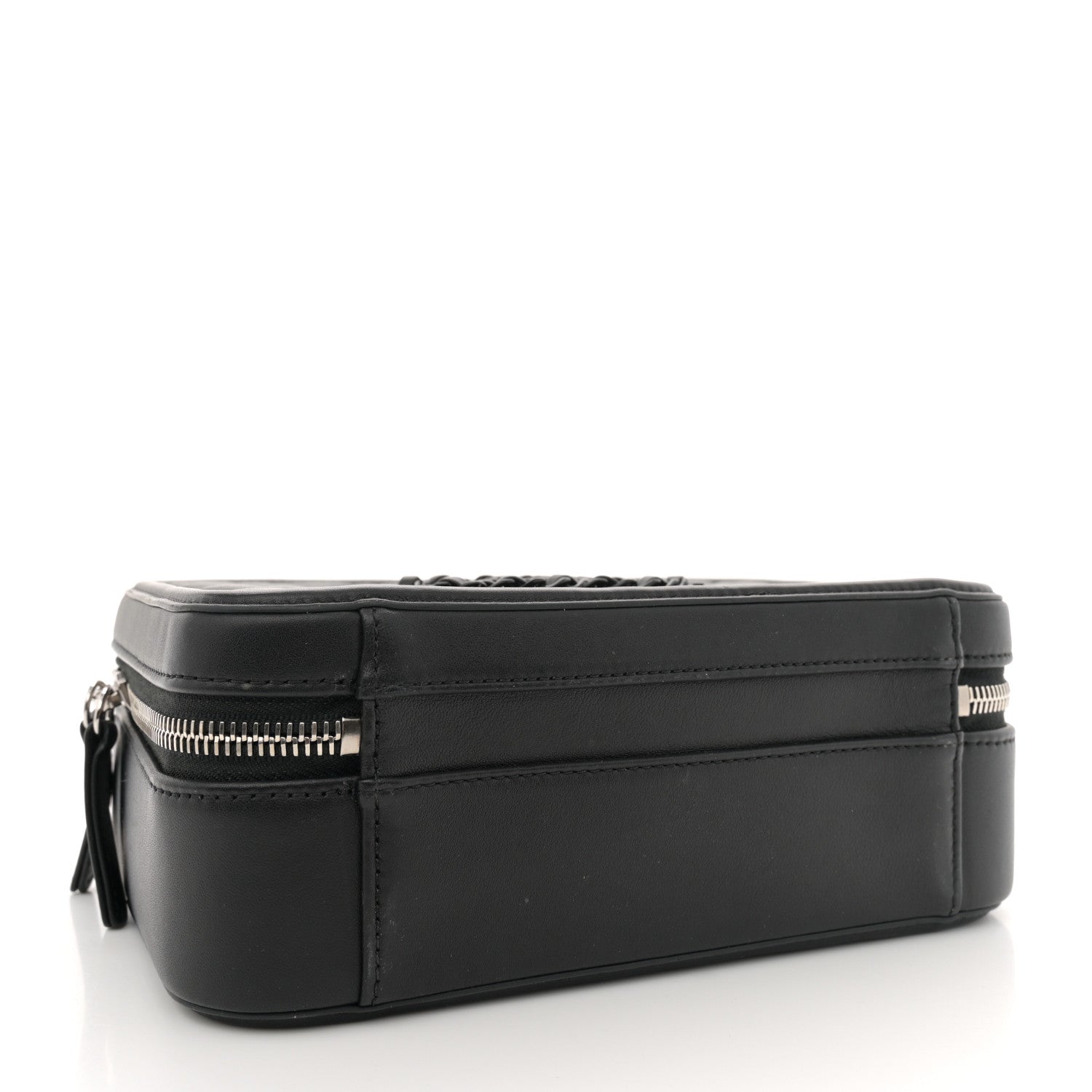 Chanel Lambskin Quilted Medium CC Filigree Vanity Case Black 4 of 11