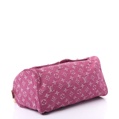Louis Vuitton Monogram Denim Neo Speedy Fuchsia 3 of 10
