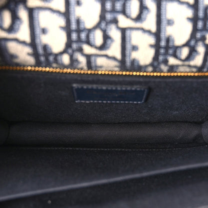 Christian Dior Oblique 30 Montaigne Flap Bag Blue 4 of 9