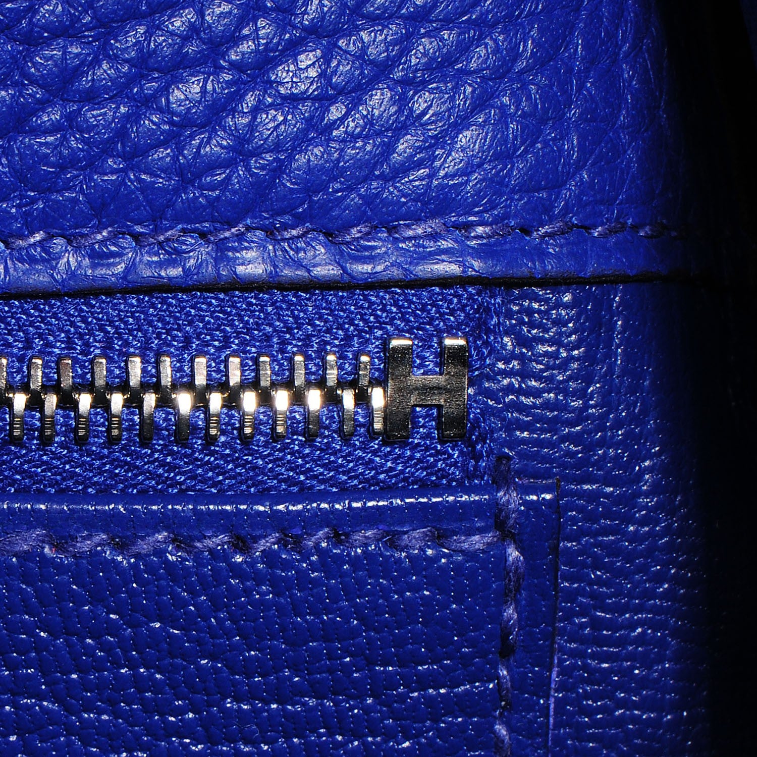 Hermes Taurillon Clemence Kelly Retourne 32 Bleu Electrique 9 of 24