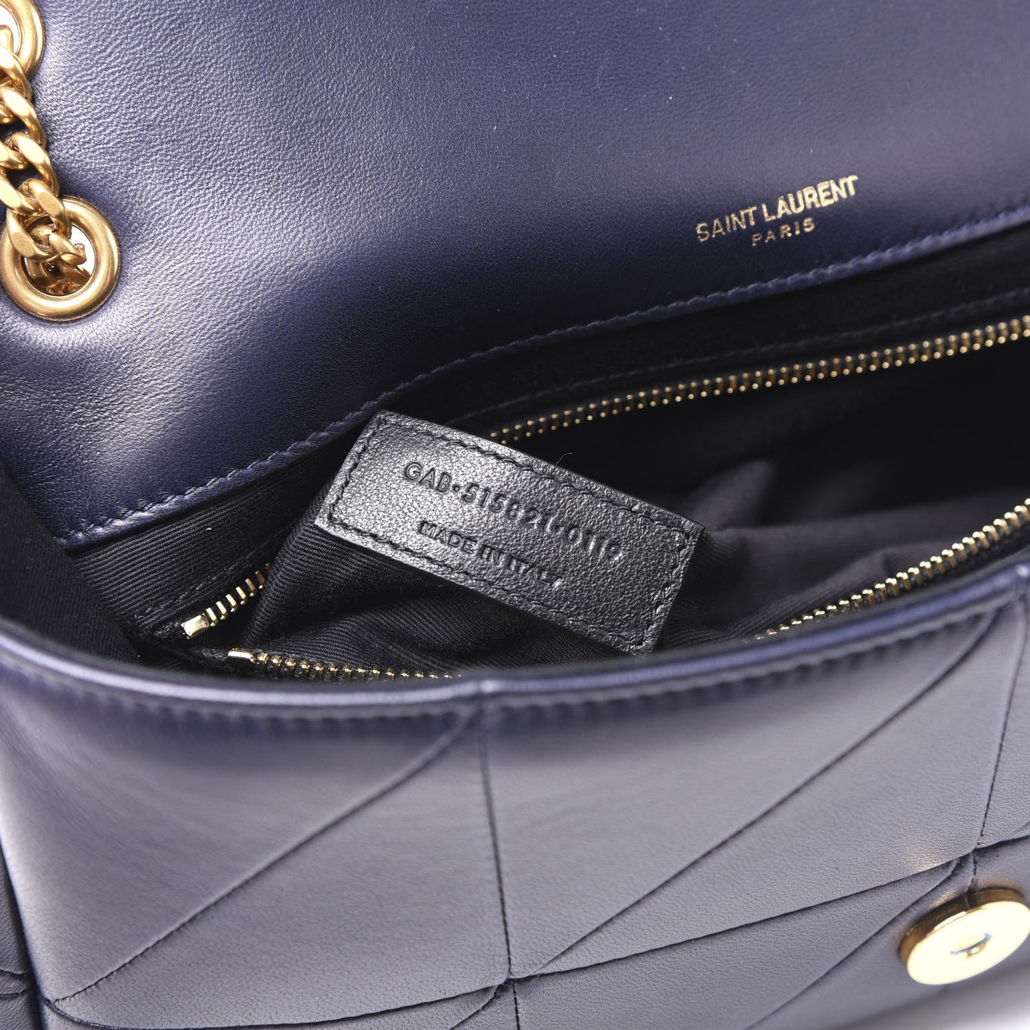 Saint Laurent Lambskin Patchwork Monogram Medium Jamie Dark Notte 8 of 10