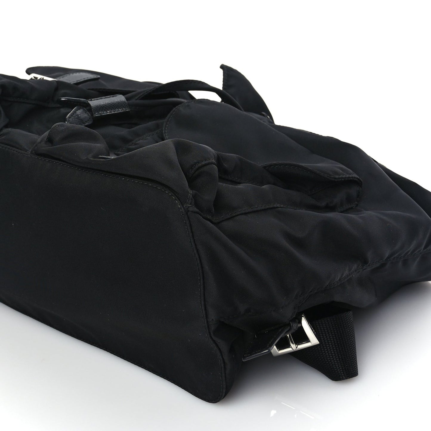 Re-Nylon Saffiano Medium Backpack Black