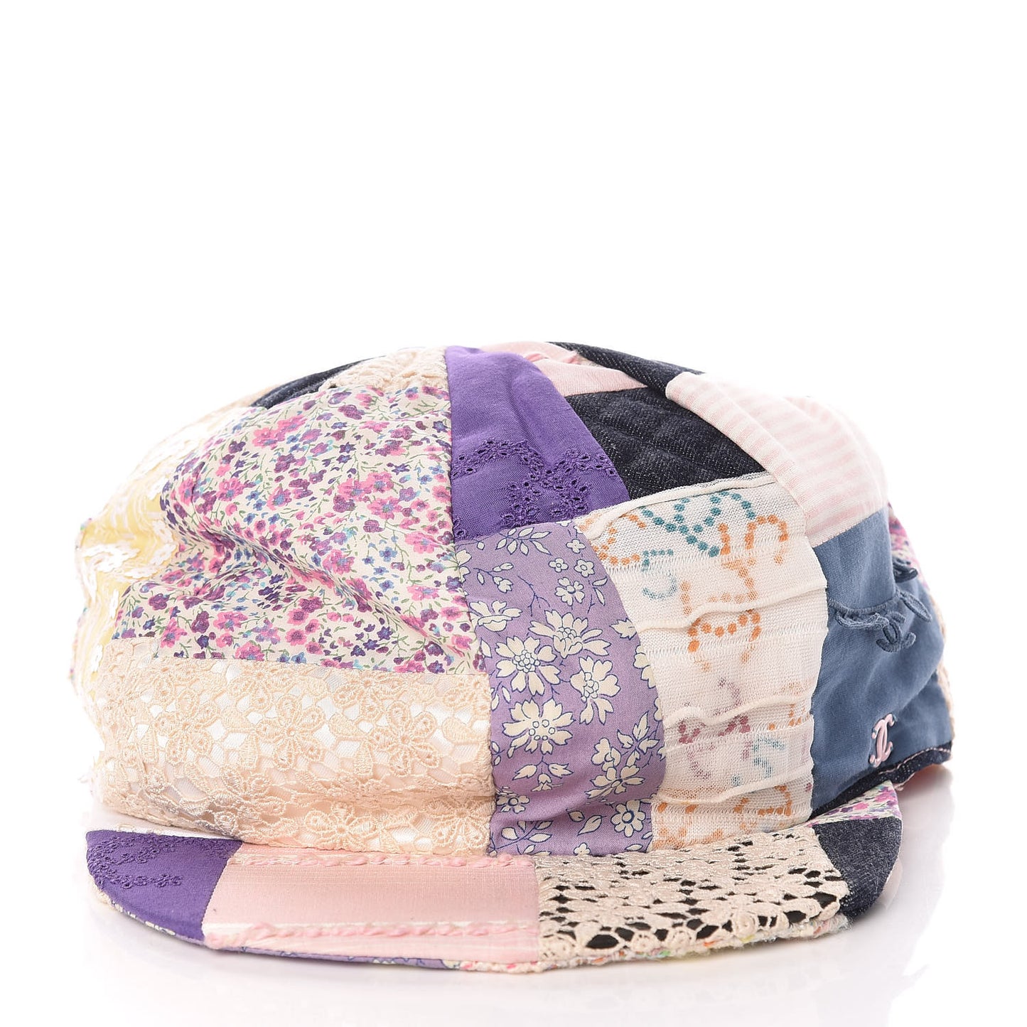Fabric Patchwork Cap Hat M Multicolor