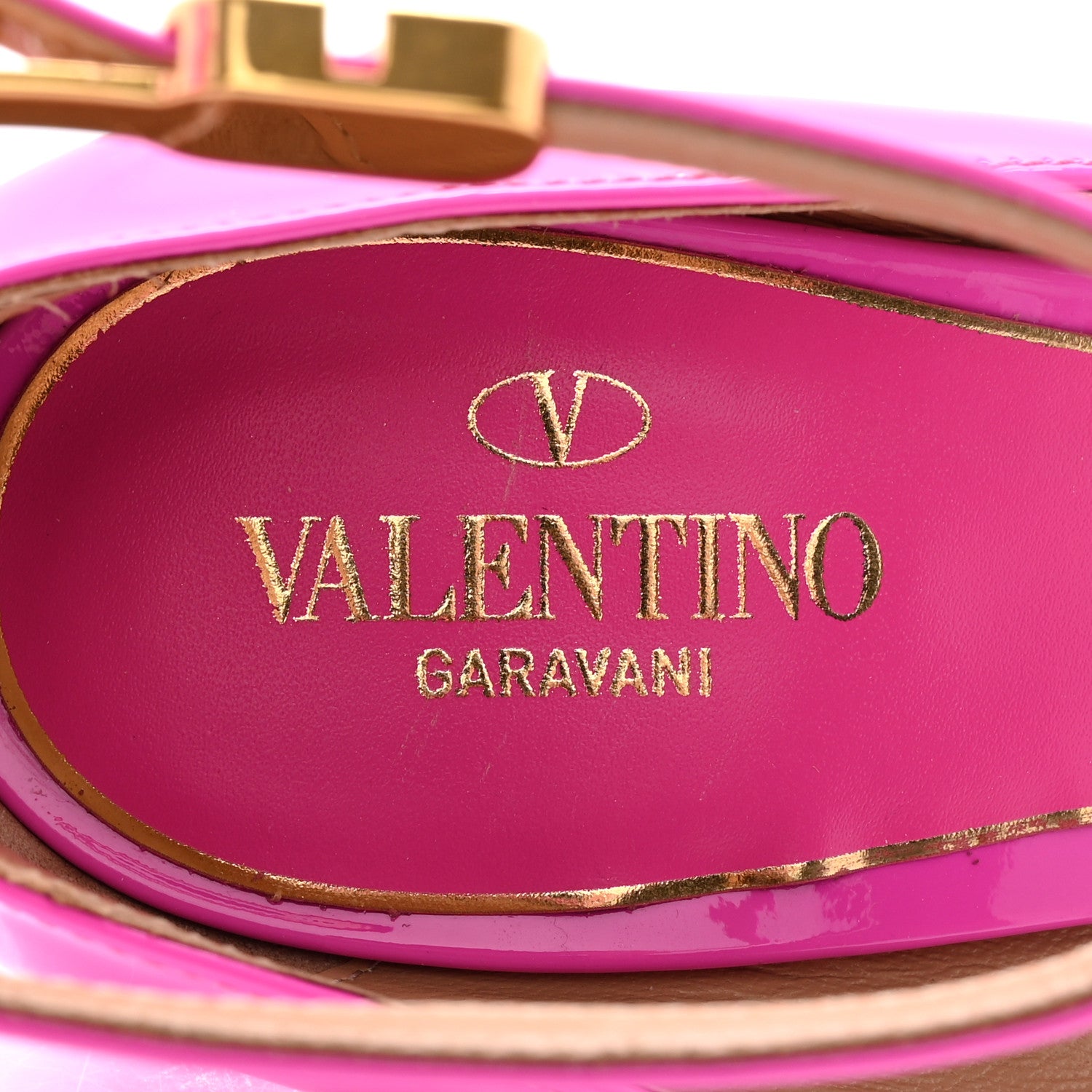 Valentino Garavani Patent Tan-Go 55/155mm Platform Pumps 38 Pink PP 8 of 10