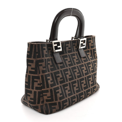 Fendi Zucca Small Holdall Tote Tobacco 3 of 12