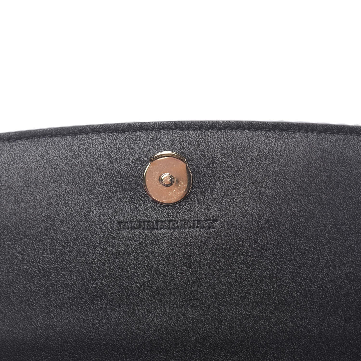 Burberry Calfskin House Check Henley Wallet On Chain Black 6 of 11