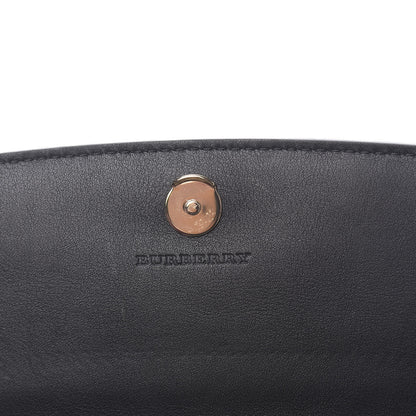 Burberry Calfskin House Check Henley Wallet On Chain Black 6 of 11