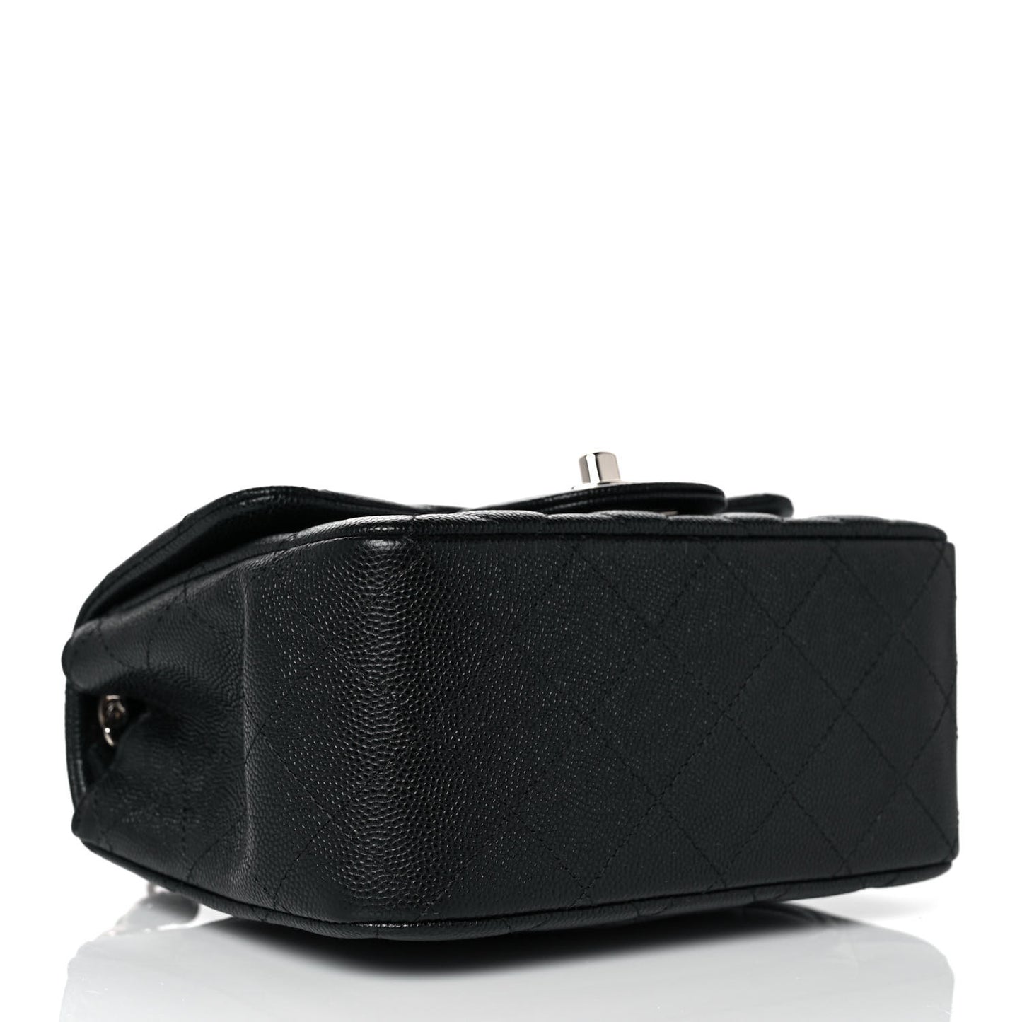 Caviar Quilted Mini Square Flap Black