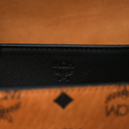 MCM Visetos Medium Klassik Messenger Bag Cognac Black 6 of 8