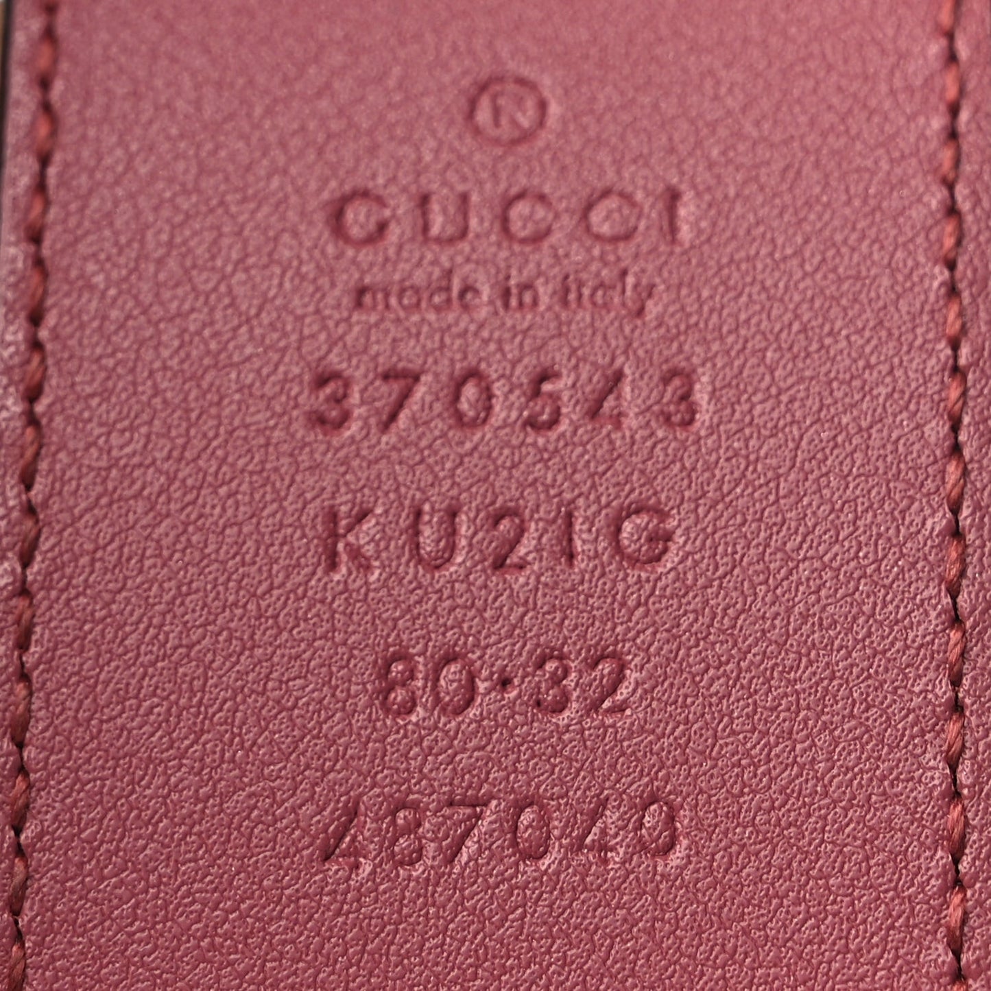 GG Supreme Monogram Blooms Moon Calfskin Interlocking G 37mm Belt 80 32 Beige Ebony Multicolor Dry Rose