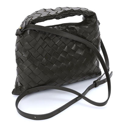 Bottega Veneta Calfskin Intrecciato Mini Hop Khaki 2 of 7