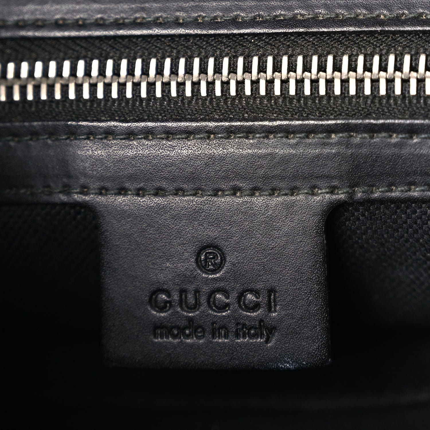Gucci GG Supreme Monogram Appia Calfskin Web Flat Messenger Bag Black Grey 5 of 9