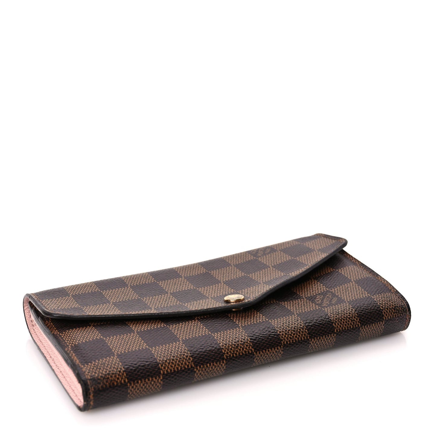 Damier Ebene Sarah Wallet NM Rose Ballerine