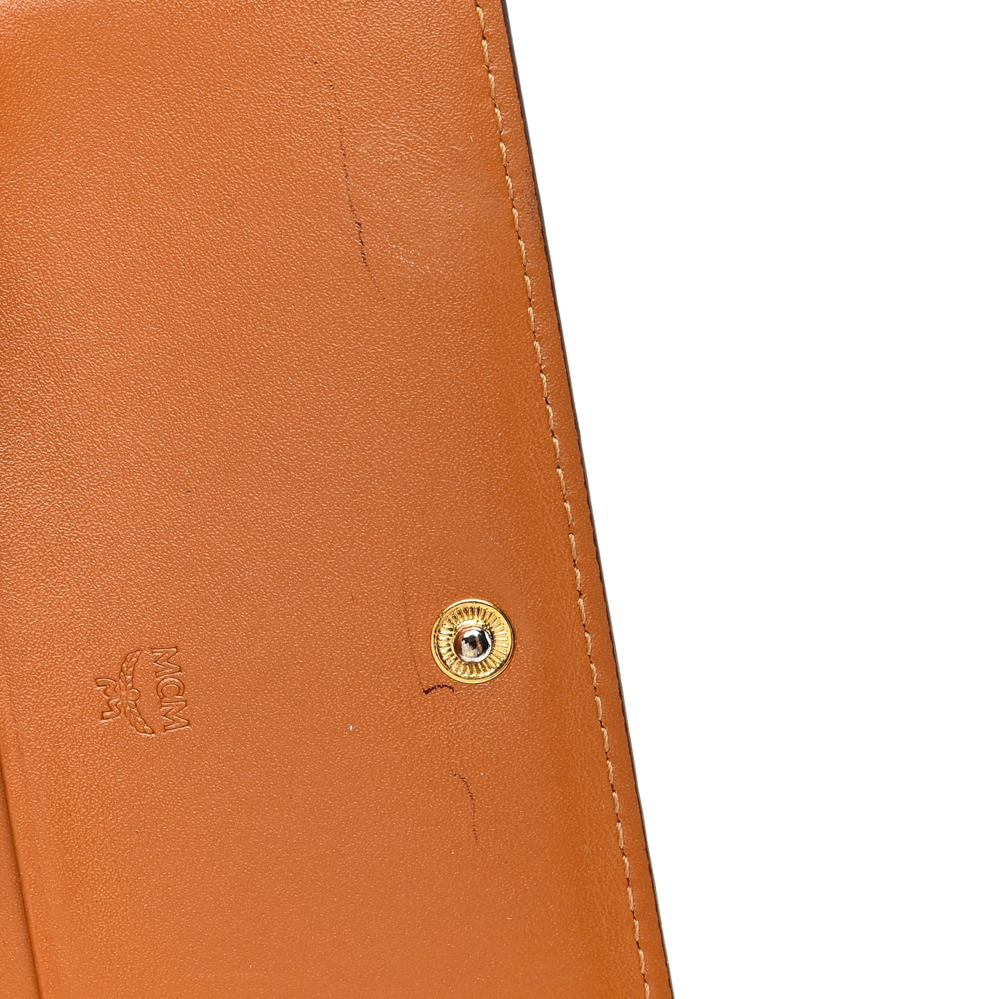 Visetos Tri-Fold Wallet Cognac