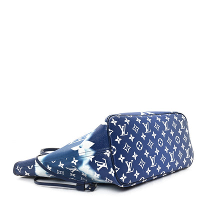 Louis Vuitton Monogram Escale Neverfull MM Blue 4 of 7