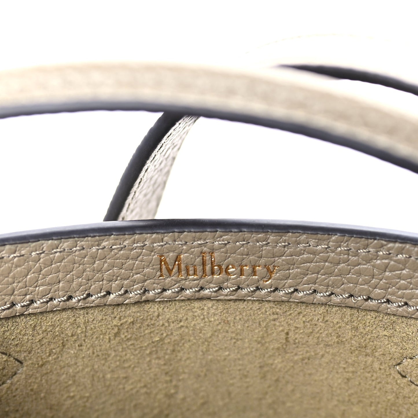 Grained Calfskin Islington Bucket Bag  Linen Green